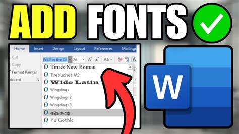 How to Import New or Custom Fonts to Microsoft 365 .